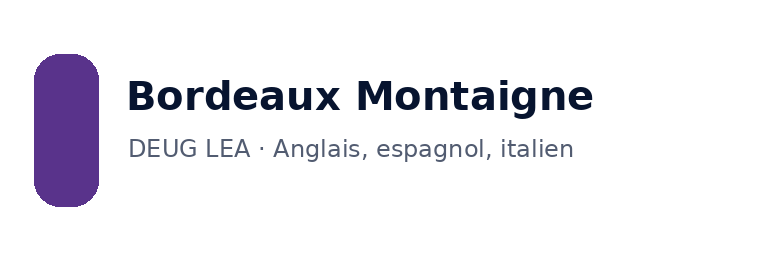 Bordeaux Montaigne logo